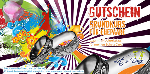 Gutschein Hochzeitsmotiv 1