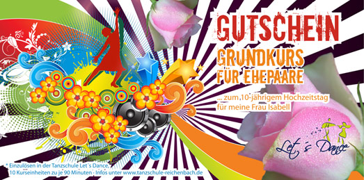 Gutschein Hochzeitsmotiv 2